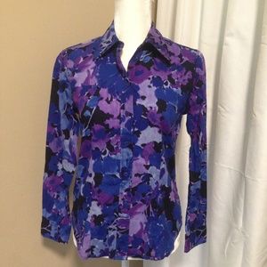 Gorgeous Floral Button Down Shirt EUC